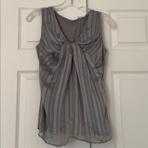 Gray and silver striped Blouse